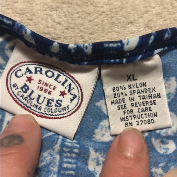 Carolina blues floral high waisted bikini bottoms - Picture 3 of 3